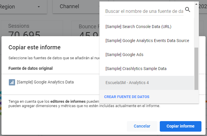 Ejemplo google data studio